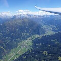 Flugwegposition um 13:37:38: Aufgenommen in der Nähe von Gemeinde Dorfgastein, 5632, Österreich in 2654 Meter